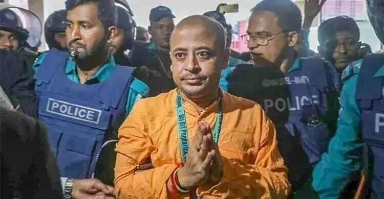 মায়ের মৃত্যুতে ৫ ঘণ্টার জন্য মুক্তি পেলেন চিন্ময় কৃষ্ণ