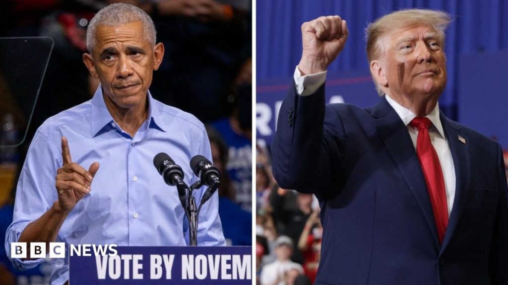 Watch: Trump v Obama – which president has the star energy?