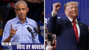 Watch: Trump v Obama – which president has the star energy?