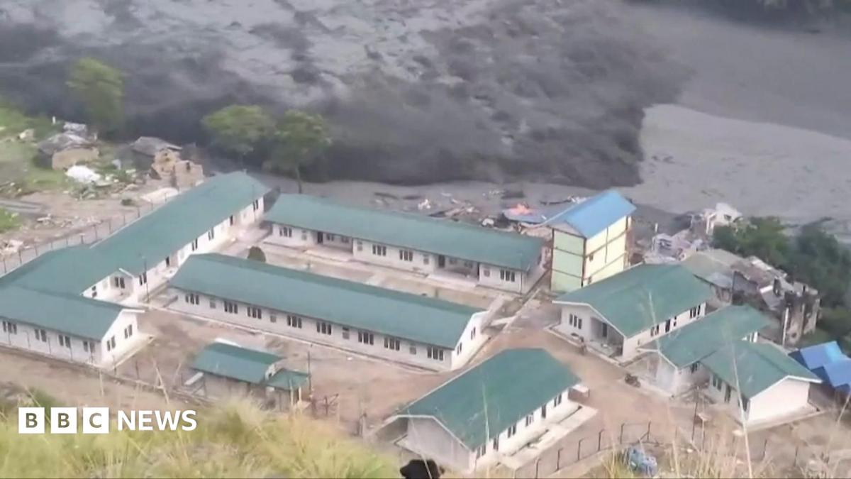 Nepal: Buildings swept away as flash floods hit Budhi Gandaki river