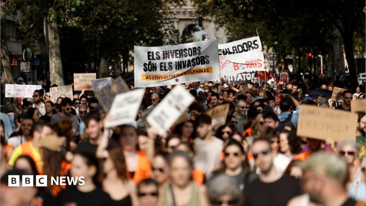 Protesters throughout Spain demand motion over housing disaster